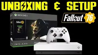 Fallout 76 XBOX One X Robot White Special Edition Unboxing