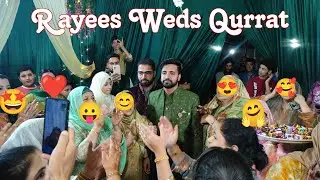 Rayees Weds Qurrat 😍 | Bhai Ki Shaadi Ho Gaye | Mehndi Raat 🥰 |