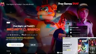 PS Plus 2024 August Free Games PS5 5NAF
