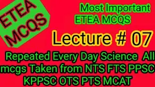 most repeated Mcqs of everyday science. past papers for SST biochemistry PST CT DM TT kppsc.