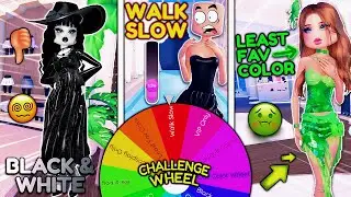 Letting A WHEEL Pick My CHALLENGE For EVERY THEME In DRESS TO IMPRESS! *this was hard* | ROBLOX