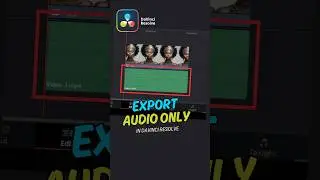 DaVinci Resolve Tutorial: Export Audio Only (Step by Step Beginner Guide)