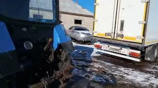 ТРАКТОР МТЗ 82 с куном от Прусова Андрея