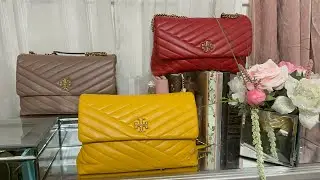 TORY BURCH- My Kira collection- What fits in this beauty 🤎❤️💛