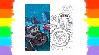 How to Color Lightning Mcqueen 丨 Coloring Page 🎨🚗