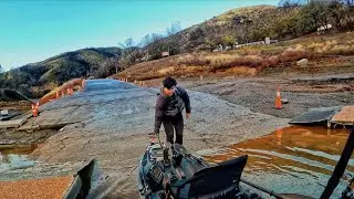 Rising water in California (fishing after winter storms)