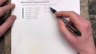 Write complex numbers in polar form