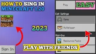 🔥How to sign in Minecraft pe 1.20 | How to sing in Minecraft pe 🤟| Hindi | 2023
