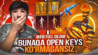 M416 FULL QILDIM 😱 BUNAQA OPEN KEYS KO'RMAGANSIZ 😍 - PUBG MOBILE!!!