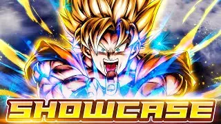NEW YEL F2P SSJ GOKU DOES GOOD BLUE CARD DAMAGE AND BLUE CARD SUPPORT!! | Dragon Ball Legends