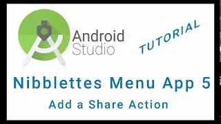 Nibblettes Menu Android Studio App Tutorial Part 5