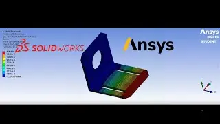 Base Stepper 3D modelling and Analysis (Static Structural) #ansys #solidworks