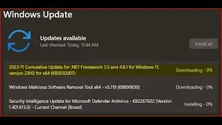 Cumulative Update for .NET Framework 3.5 and 4.8.1 for Windows 11, version 23H2 for x64 (KB5032007)
