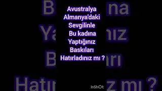 AVUSTRALYA VE SEVGİLİSİ ALMANYA'NIN ESKİ EKİBİ İTİRAFLARI 