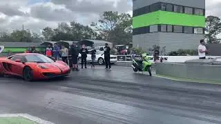Stock Mclaren MP4-12C On Drag Tires || How Fast Will It Go???
