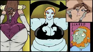 Midna and Zelda Get Fat (Weight Gain Animation)