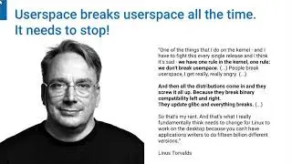 2018 - Let's talk about Desktop Linux Platform Issues