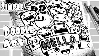 Doodle art | How to doodle  cara gambar Doodle