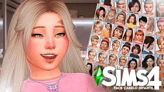 PACK de CABELOS INFANTIS mais bonitos para baixar em 2024 🌟 l the sims 4
