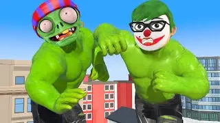 Giant NickHulk troll give a gift Dr zomboss - Scary Teacher 3D Police Tragedy