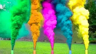 HAZ BENGALAS DE COLORES! BENGALAS DE HUMO CASERAS - Tutoriales Belen