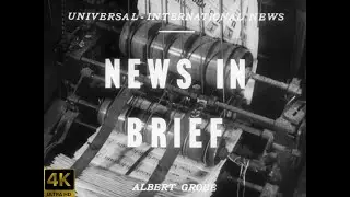 News In Brief - Herbert Hoover International Humanitarium Award (1945) NITRATE [4K] [FTD-1315]