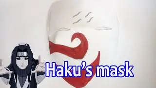 How to make haku's Anbu mask | DIY haku's mask | 🍥 Naruto 🍥