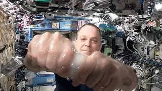 What Makes Water Stick to an Astronaut's Hands?
