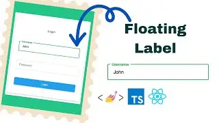 How to create floating label input field using Styled components - tutorial for beginners