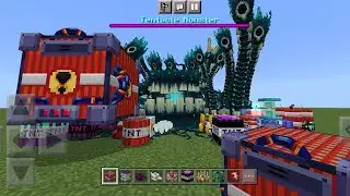 TNT Megapack vs Warden Tentacle Boss mod in Minecraft