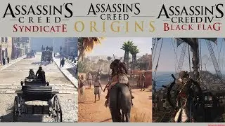 Ways Of Transport Comparison- Assassin's Creed Origins vs Syndicate vs Unity vs Black Flag