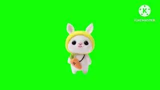 rabbit 🐇 talking green screen #copyrightfree rebbit green screen animation cartoon characters