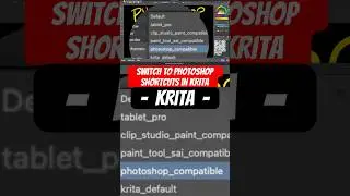 Remap krita to use Photoshop hot keys 