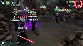 Sith Eternal Easily Beats Darth Malgus In SWGOH Proving Grounds!