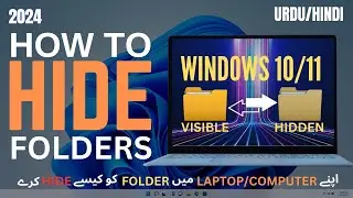 How to Hide files and folders on Windows 10/11 (2024) || PC me folder hide kaise kare #hideFiles