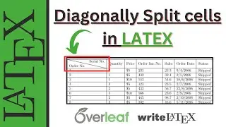How to Diagonally Split columns Cells in Latex Tables | Overleaf