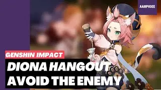 Diona Hangout Avoid Monsters | Simple Trick Explained | Genshin Impact