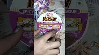 Trying cup noodles veggi manchow | Review #short #foodreview #cupnoodles