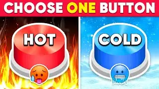 Choose One Button! HOT or COLD Edition 🔥❄️ Quiz Dino