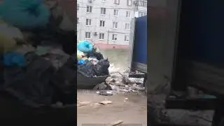 Жалоба от жителей. Дельцы-перевозчики Выбрасывают строительный мусор где попало мимо контейнеров.