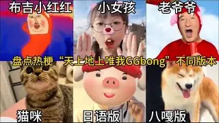 盘点热梗“天上地下唯我ggbond”：六个不同版本你喜欢哪个？