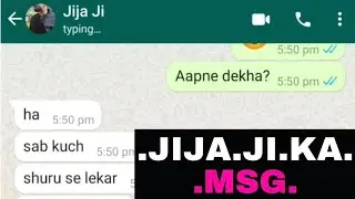 Jija Ji Ka MSG 😨😨😨 Part 1