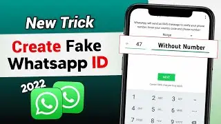 How To Create Fake Whatsapp Account 2022 | With Fake Number🔥 | Whatsapp Fake Account Kaise Banaye |