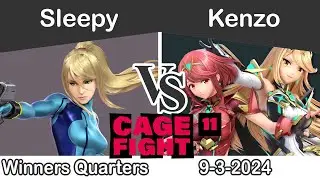 Cage Fight 11 -  Sleepy (Zero Suit Samus) vs Kenzo (Pyra/Mythra) WQ - SSBU