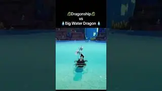 Dragonship vs Big Water Dragon #gamedev #unrealengine5 #fypシ #gamedevelopment #artist #gameartist