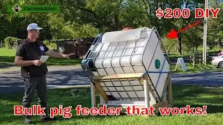 Low cost DIY pig feeder that works! The FarmBuilder Feeder 