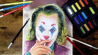 Pastel Drawing Of Joker | Ritratto di Joker a Pastelli