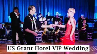 San Diego US Grant Hotel Presidential Ballroom Wedding DJ, Live Music, AV, Lighting & Photography