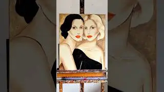 Work in Progress 💃💃🎨 #art #artist #fashionart #vintagestyle #retrostyle #malerei #kunst #künstler