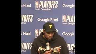 KD ended his press conference with this simple analysis of Game 3. "That's a sh*t game, man."